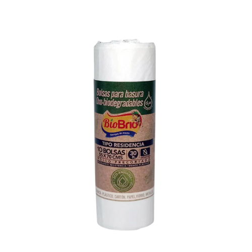 BOLSA DE BASURA BLANCA TIPO RESIDENCIAL 10UND