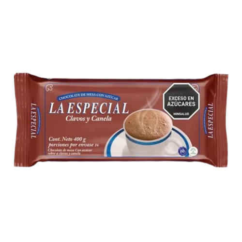 CHOCOL. LA ESPECIAL CLAVOS Y CANELA 400G