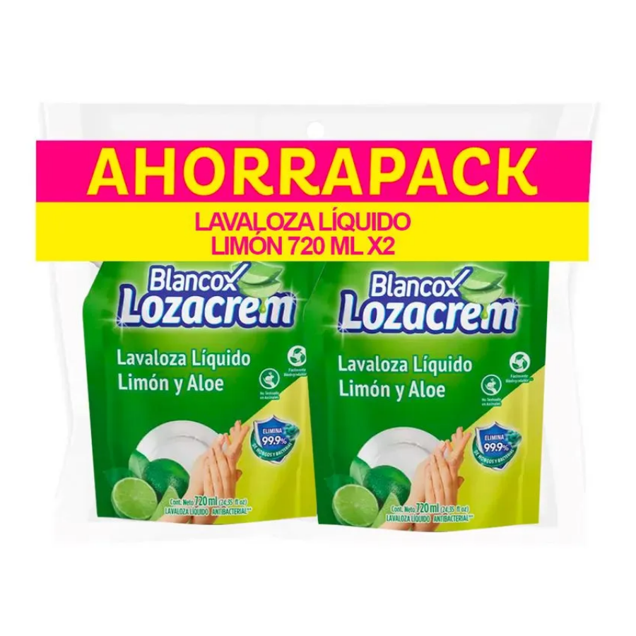LOZACREM LIQ DUO REPUESTO LIMON*720 ML