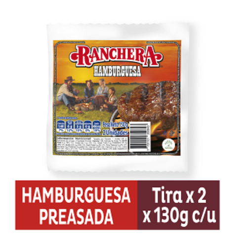 HAMBURGUESA RANCHERA 2X130G