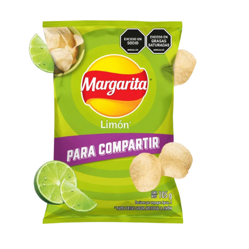 PAPAS MARGARITAS LIMON 105G