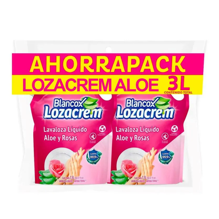OFERTA DUO LOZACREM ALOE 1.5 LT * 2